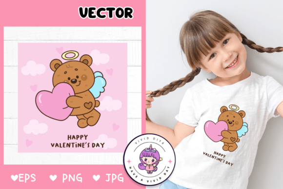 Bringing Love to Life with Cupid Teddy Bear Clipart Cute Valentine Designs