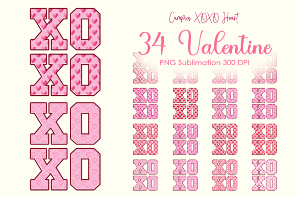 Campus XOXO Heart Valentine PNG Clip Art Guide