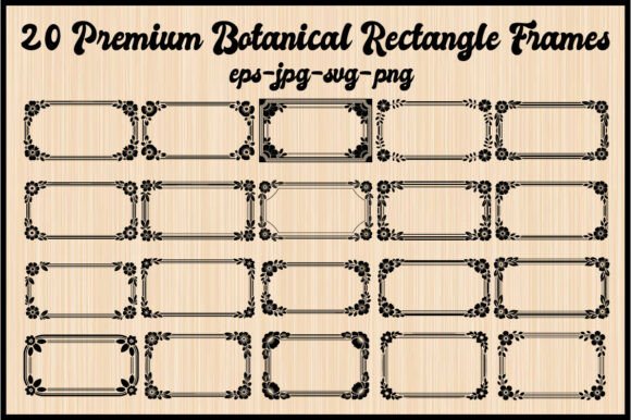 Elevate Designs with 20 Botanical Frames