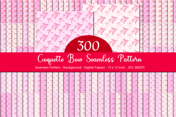 Elevate Your Brand with Coquette Bow Seamless Patterns