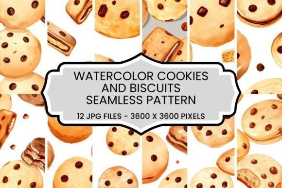 Embracing the Sweet Aesthetic of Watercolor Cookies and Biscuits Seamless Patterns