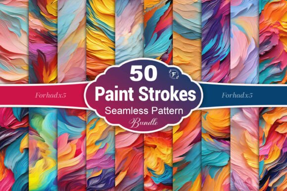 Evaluating the Colorful Oil Paint Strokes Pattern for Creative Projects
