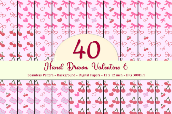 Integrating Hand Drawn Valentine Seamless Pattern 6 into Your Creative Workflow