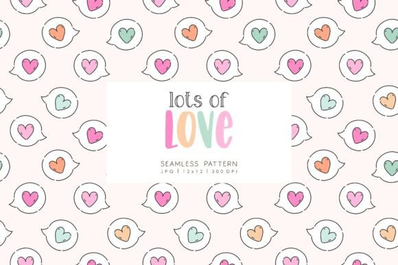 Seamless Pattern LOTS of LOVE 3: Design Essentials