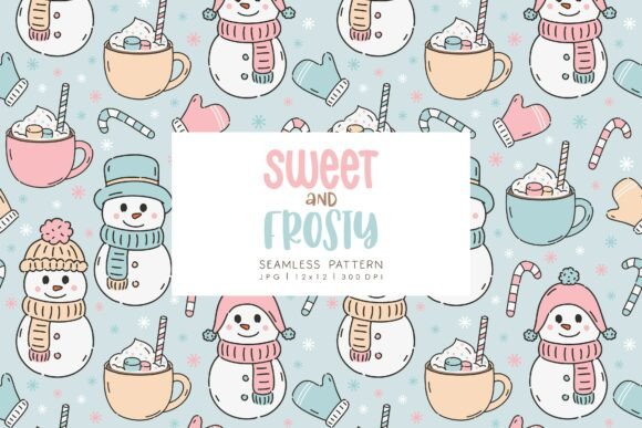 Sweet and Frosty 1: A Seamless Pattern for Winter Designs