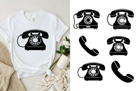 Telephone Icon Vector Bundle SVG for Modern Design