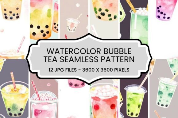 Unlocking Creativity: The Ultimate Guide to Watercolor Bubble Tea Seamless Patterns