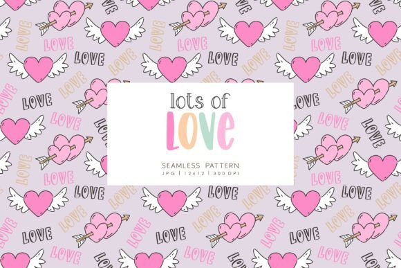 Unlocking Endless Design Possibilities with Seamless Pattern LOTS of LOVE 4